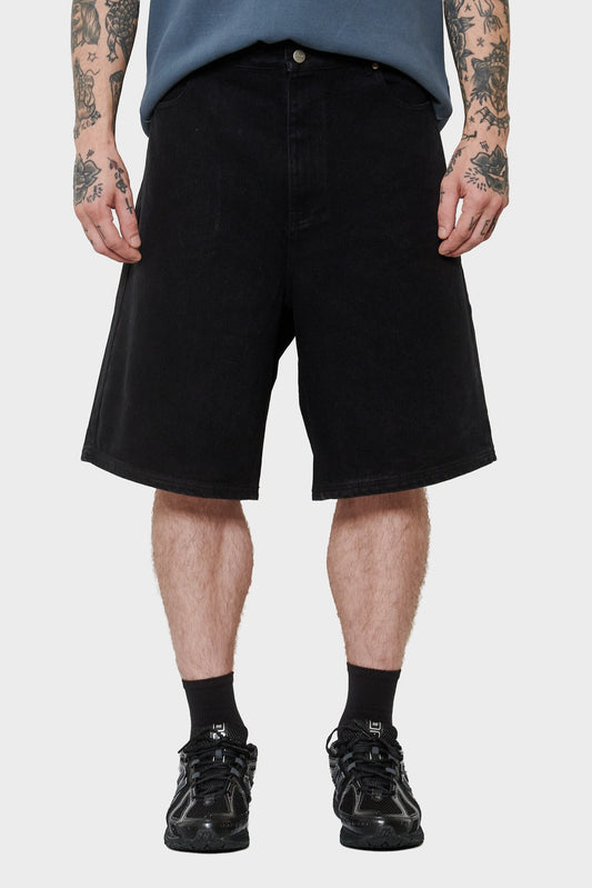 men#@Джинсові шорти BAGGY чорні