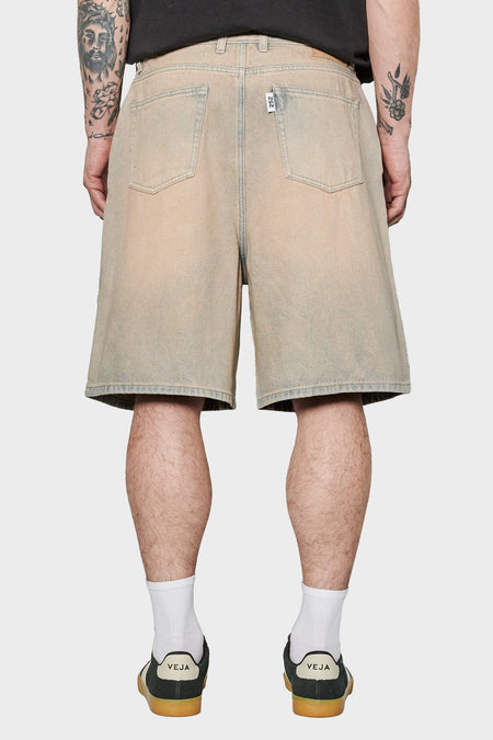 men#@Джинсові шорти DENIM SHORTS бежеві