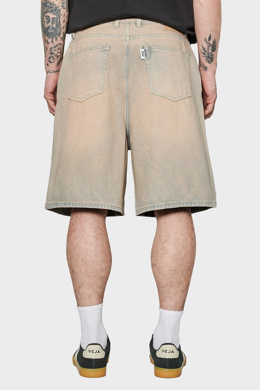 men#@Джинсові шорти DENIM SHORTS бежеві