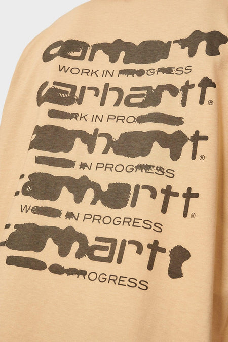 Футболка INK BLEED бежева