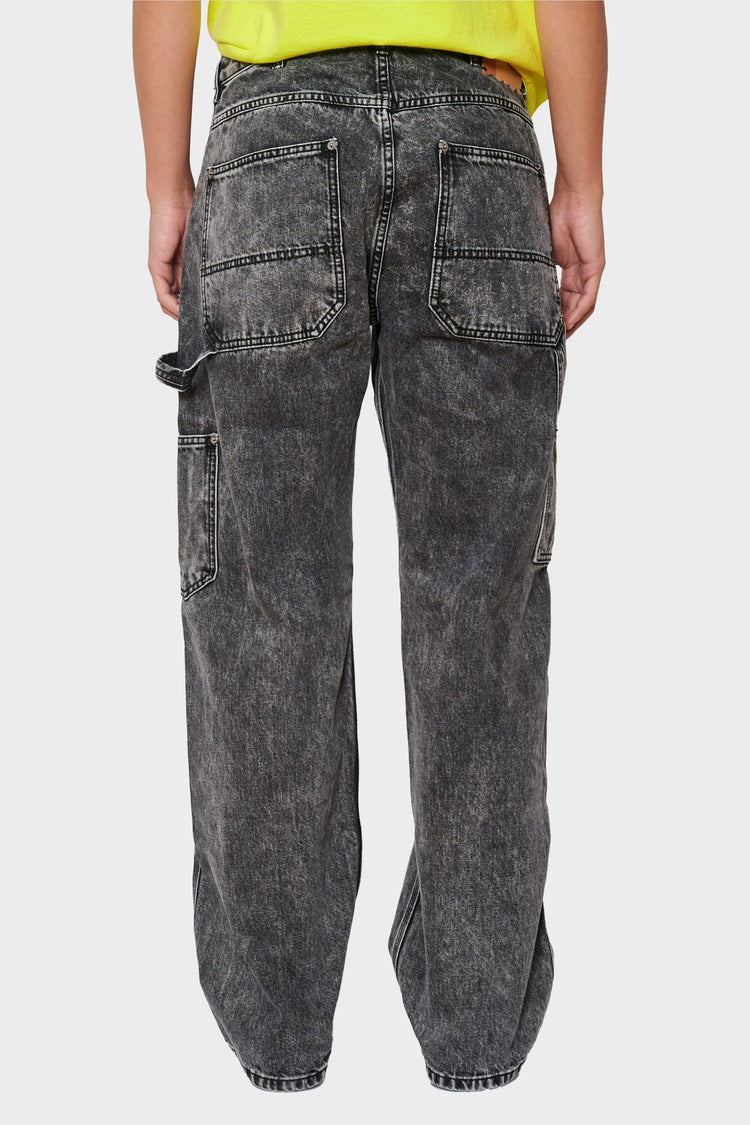 women#@Джинси ACID WASH DENIM CARPENTER чорні