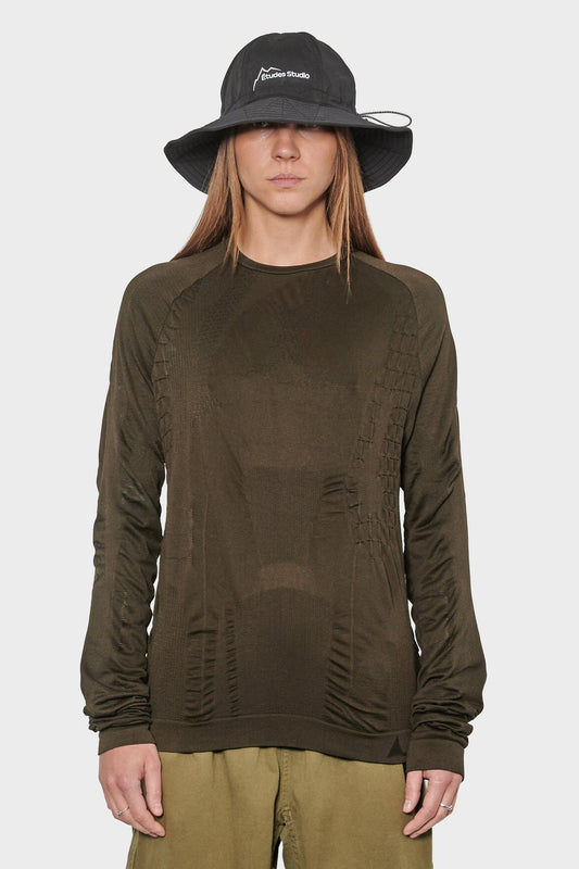 

women#@Лонгслів 3D KNIT коричневий
