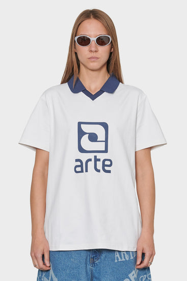 women#@Футболка LOGO COLLAR біла