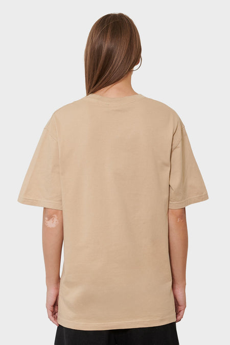 women#@Футболка DAILY OVERSIZED бежева