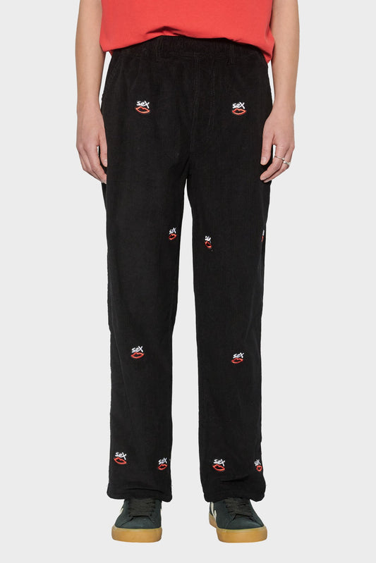 women#@Штани SEX LOGO AOP EMBROIDERED чорні