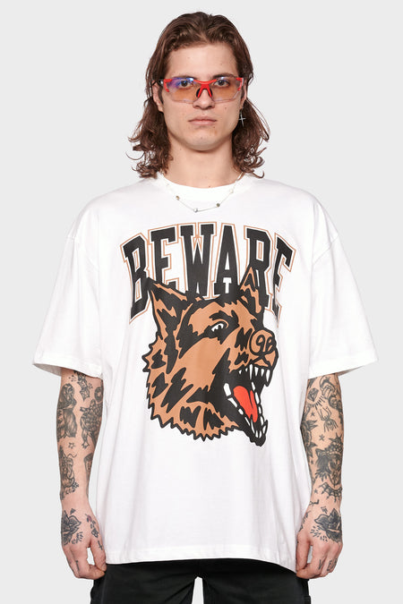 men#@Футболка CLASSIC BEWARE біла, купити онлайн в магазині.