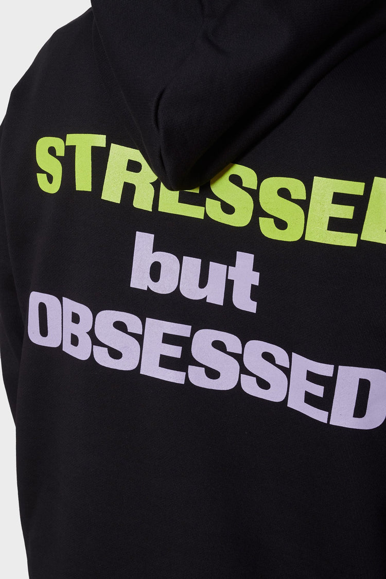 Худі STRESSED BUT OBSESSED чорний