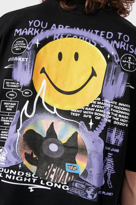 Футболка SMILEY AFTERHOURS чорна, купити онлайн в магазині.