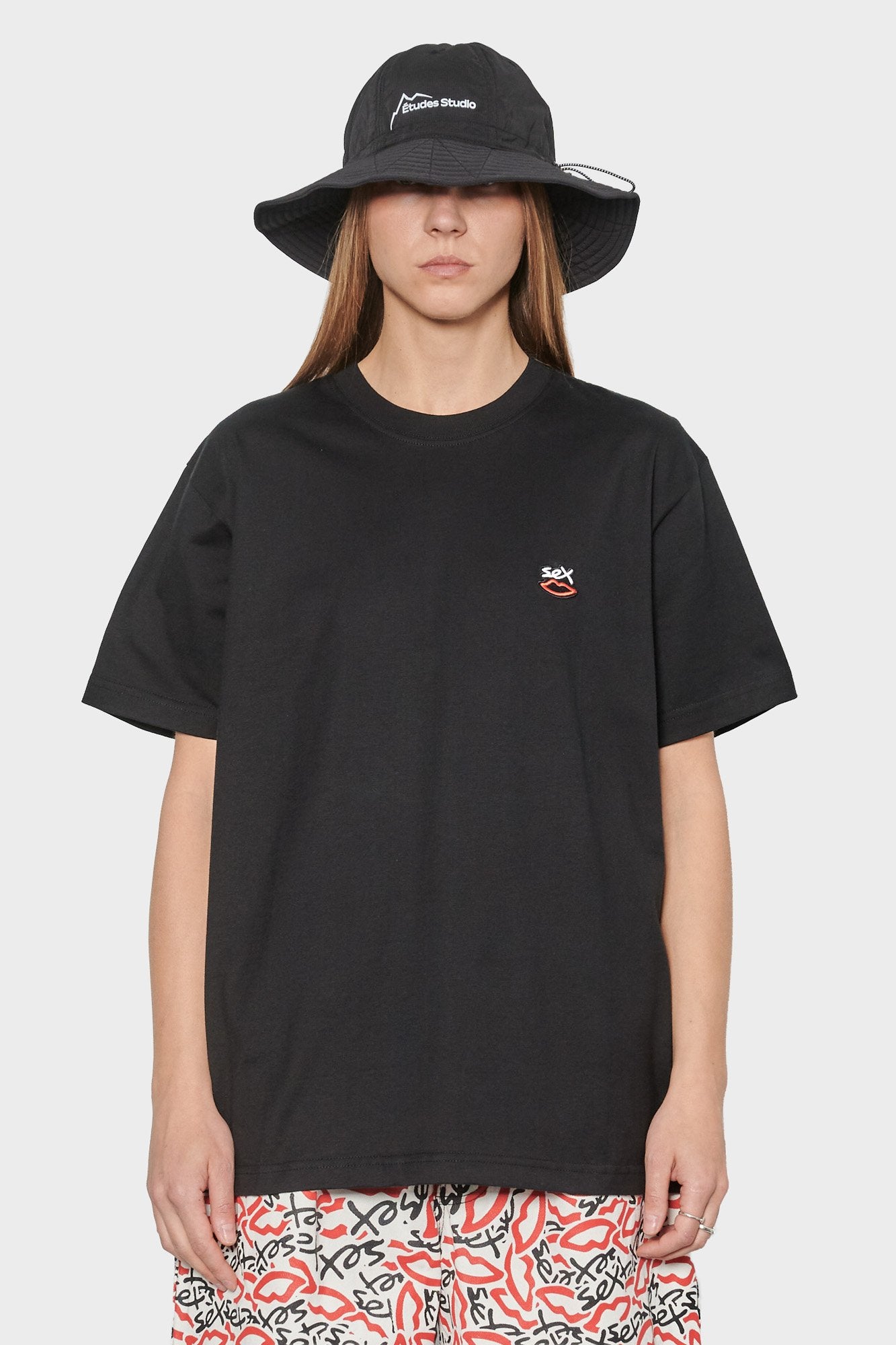 

women#@Футболка MINI EMBROIDERED LOGO чорна
