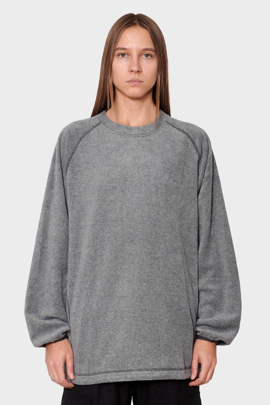 women#@Світшот FLEECE RAGLAN CREW сірий