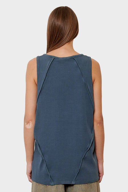 women#@Майка RIB TANK темно-сіра