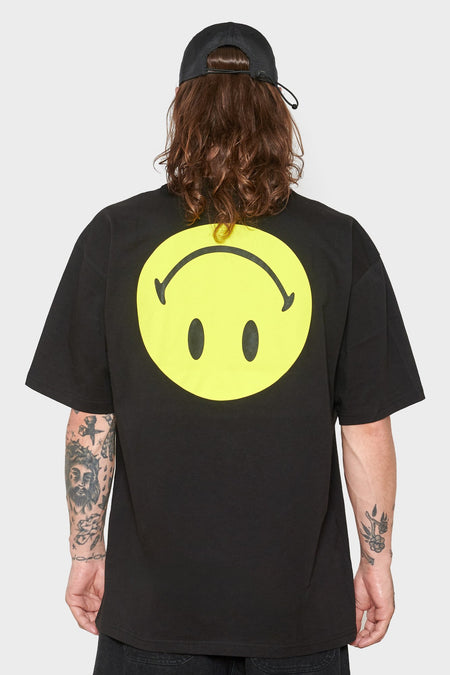 men#@Футболка SMILEY GRAND SLAM чорна, купити онлайн в магазині.