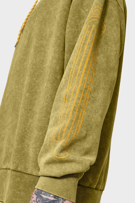 Худи ACID COLUMN оливковый