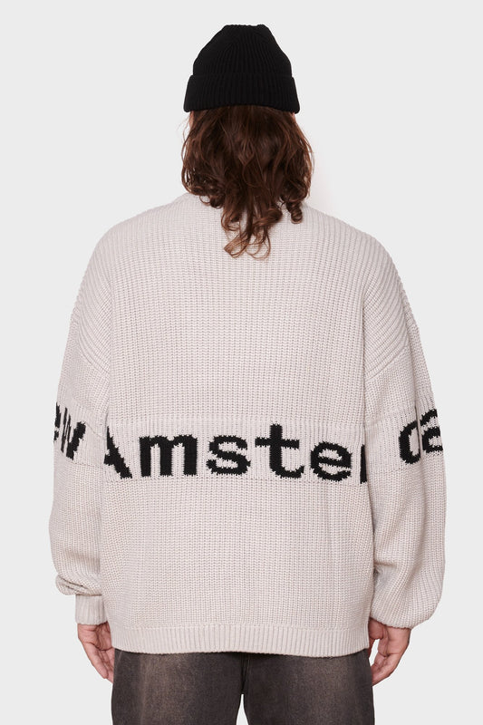 men#@Светр NAME CREW KNIT сірий, купити онлайн в магазині.