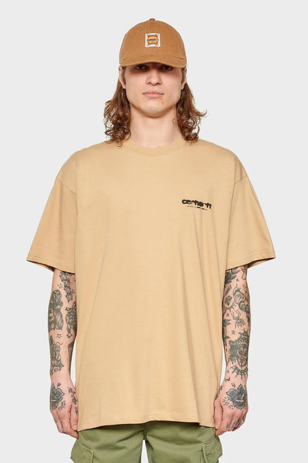 men#@Футболка INK BLEED бежева