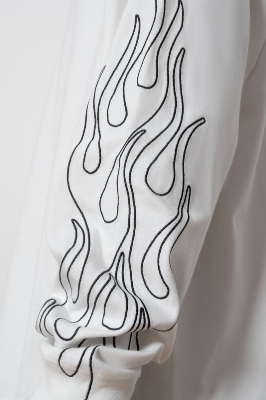 Лонгслів FIERY білий, купити онлайн в магазині.