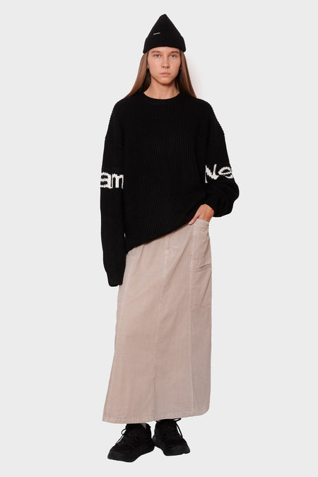 women#@Светр NAME CREW KNIT чорний, купити онлайн в магазині.