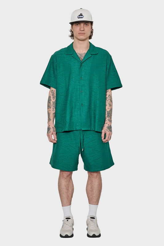men#@Сорочка CROCHET SHIRT зелена