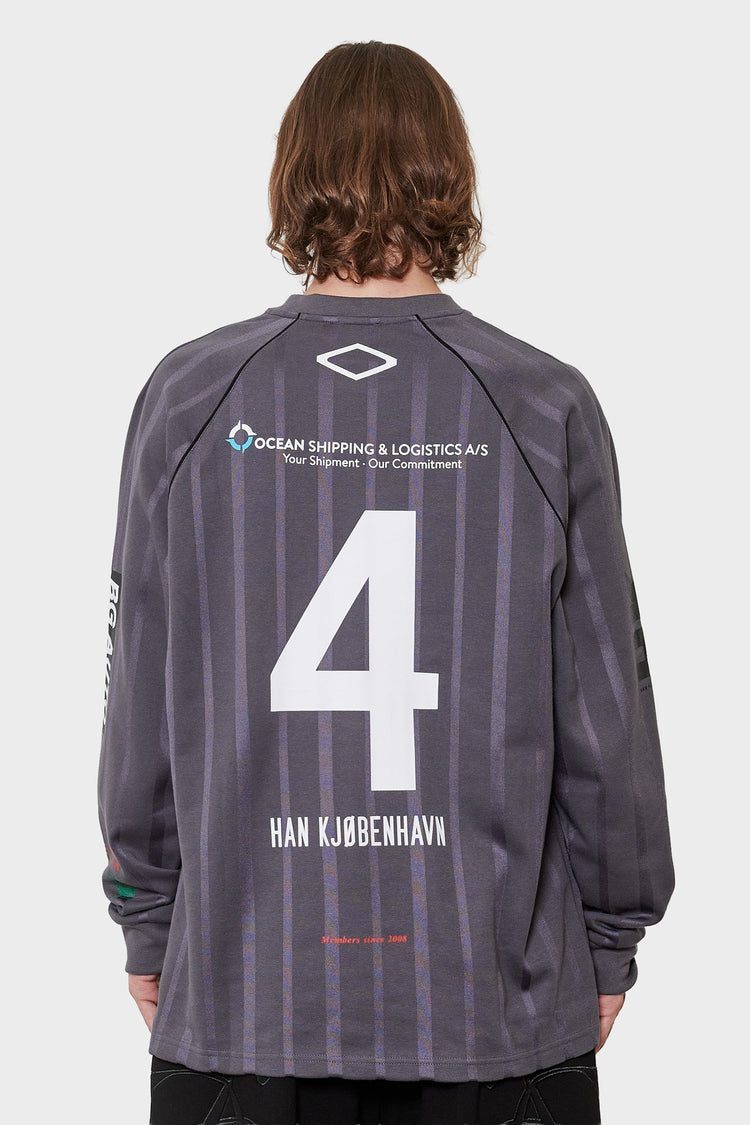 men#@Джерсі SPONSORED FOOTBALL темно-сіре