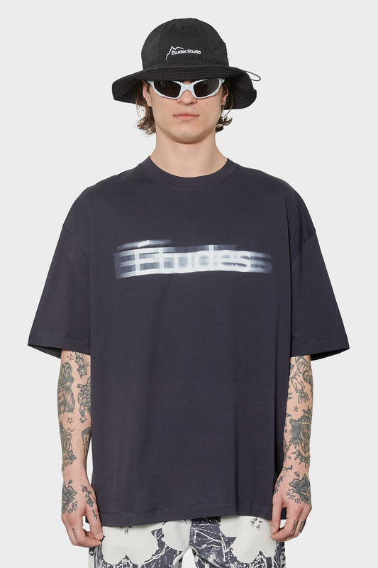 men#@Футболка ETUDES BLUR темно-синя
