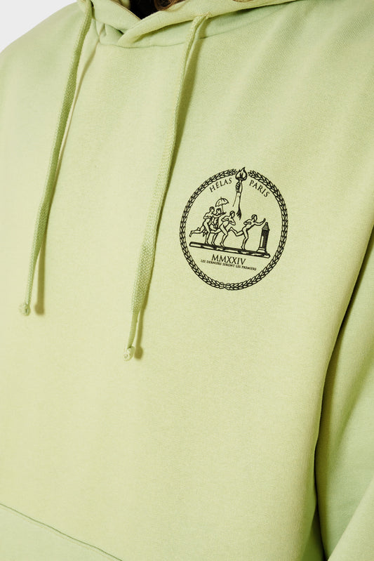 Худі DERNIERS лаймовий, купити онлайн в магазині.