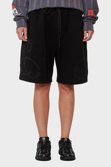 women#@Шорти MONGRAM FIT TRACK чорні