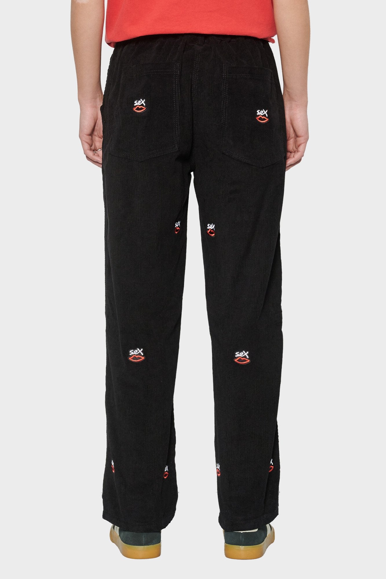 

women#@Штани SEX LOGO AOP EMBROIDERED чорні
