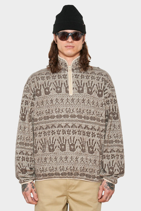 men#@Светр KNOTTY KNIT сірий, купити онлайн в магазині.