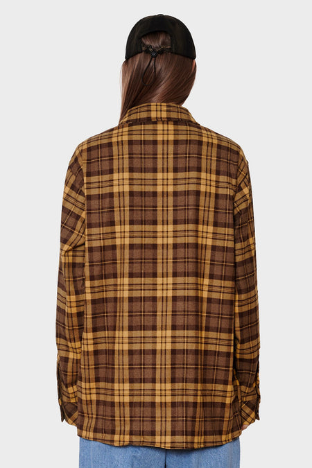 women#@Сорочка FLANER SHIRT коричнева, купити онлайн в магазині.