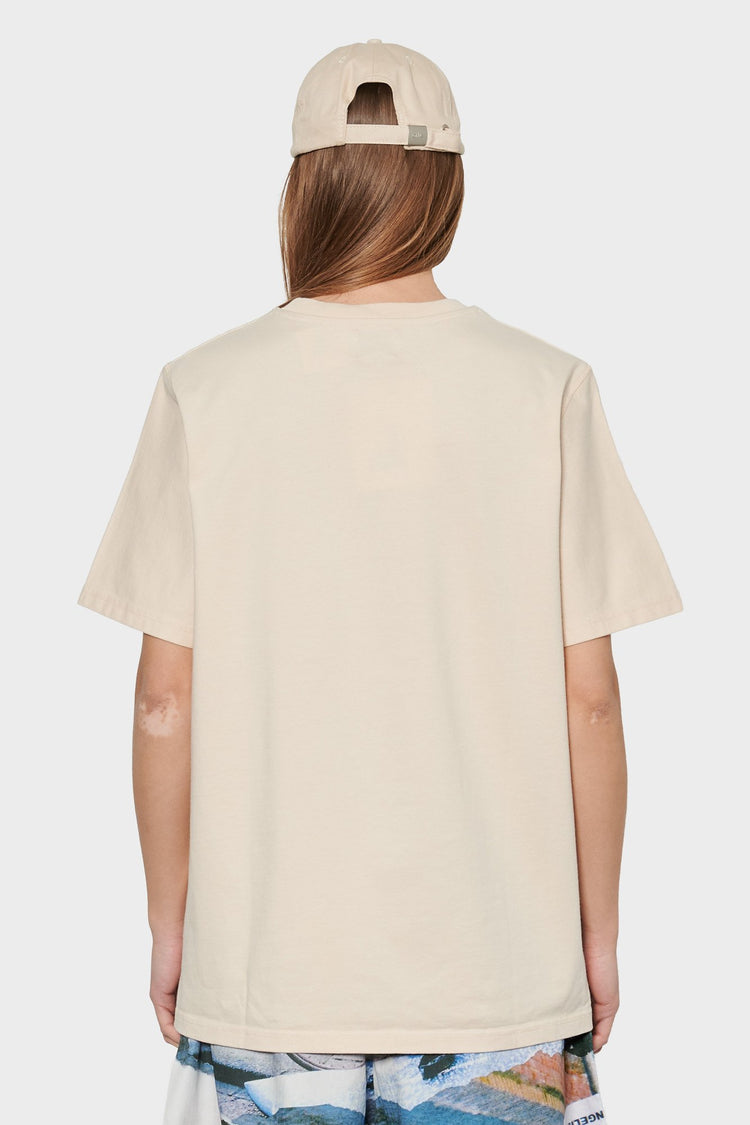 women#@Футболка MULTI LOGO бежева
