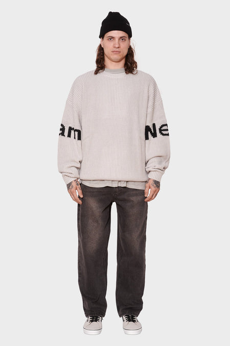 men#@Светр NAME CREW KNIT сірий, купити онлайн в магазині.