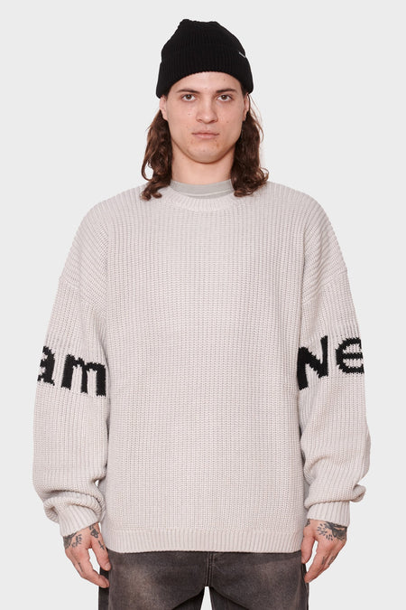 men#@Светр NAME CREW KNIT сірий, купити онлайн в магазині.