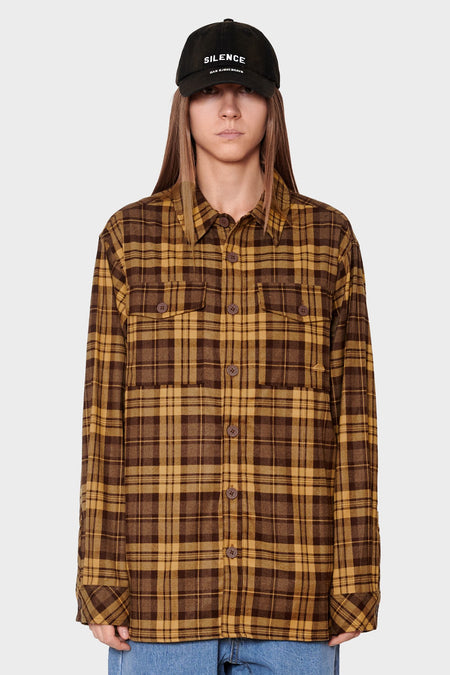 women#@Сорочка FLANER SHIRT коричнева, купити онлайн в магазині.