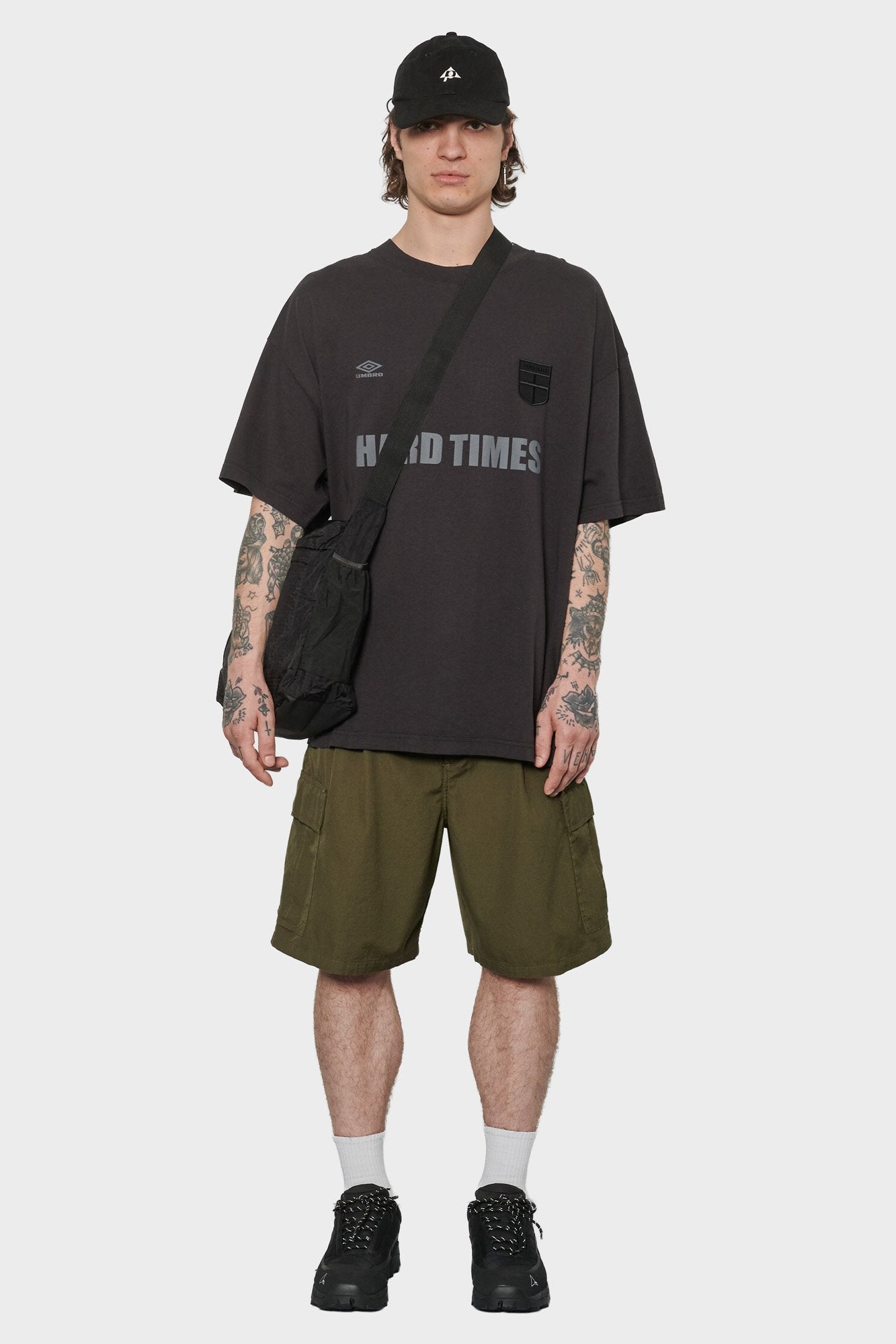 

men#@Футболка HARD TIMES чорна
