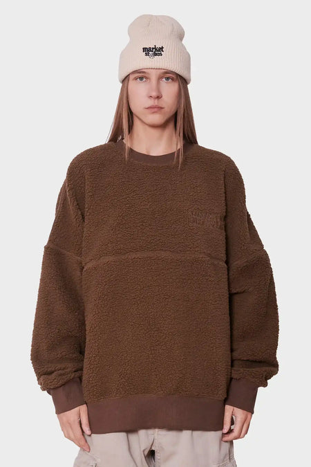 women#@Флісовий світшот COORDINATE коричневий, купити онлайн в магазині.