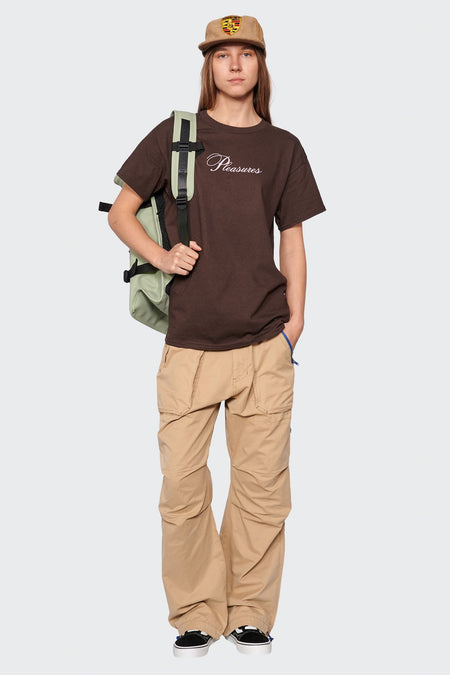 women#@Футболка STACK коричнева