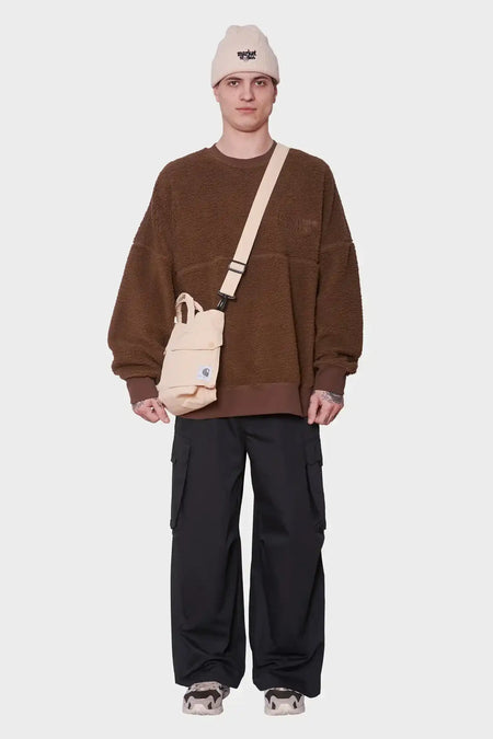men#@Флісовий світшот COORDINATE коричневий, купити онлайн в магазині.