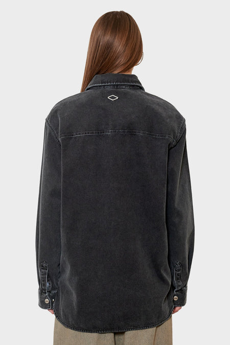 women#@Сорочка ARMY OVERSHIRT темно-сіра