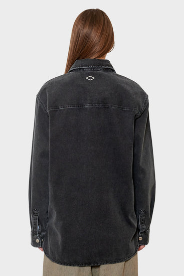 women#@Сорочка ARMY OVERSHIRT темно-сіра