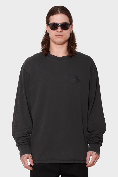 men#@Лонгслів LOGO GARMENT DYE чорний, купити онлайн в магазині.