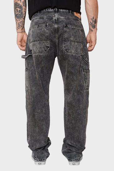 men#@Джинси ACID WASH DENIM CARPENTER чорні