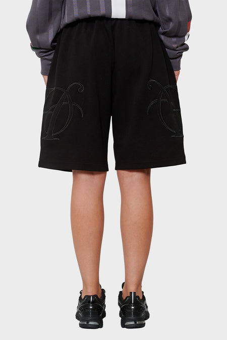 women#@Шорти MONGRAM FIT TRACK чорні