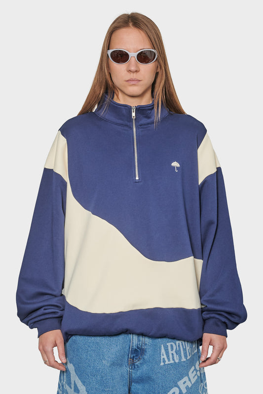 

women#@Кофта FORMA QUARTER ZIP темно-синя
