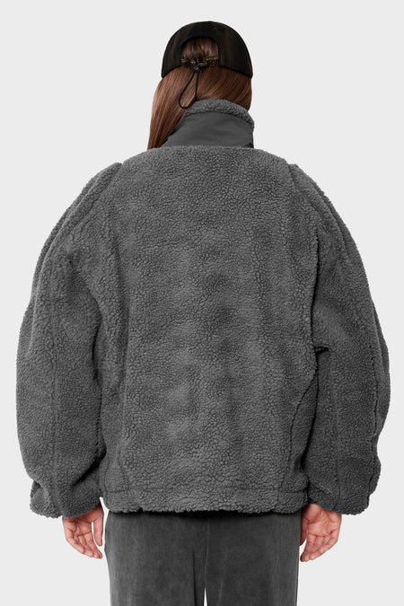 women#@Флісова куртка FLEECE JACKET темно-сіра, купити онлайн в магазині.