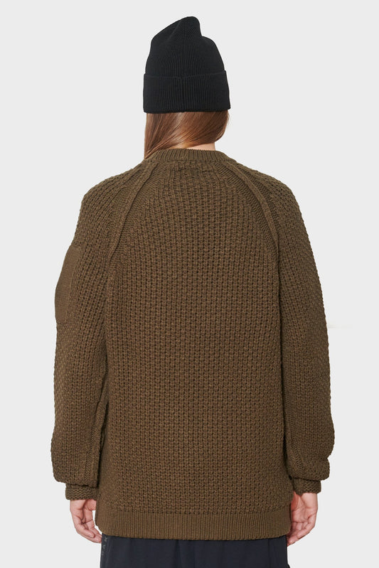 women#@Светр CREW NECK LAMBSWOOL хакі, купити онлайн в магазині.