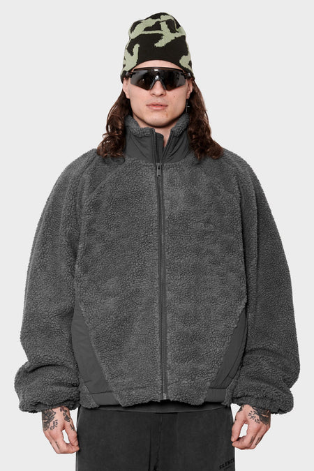 men#@Флісова куртка FLEECE JACKET темно-сіра, купити онлайн в магазині.