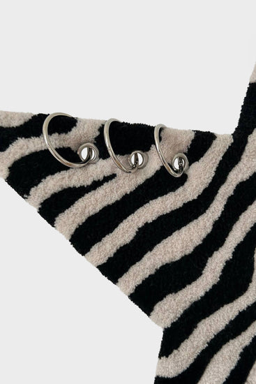 Килим ZEBRA чорно-білий Photo 2