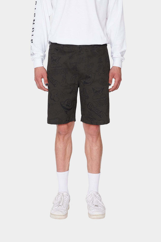 Шорти NERM DOODLE TWILL шоколад