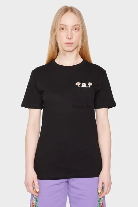 women#@Футболка Lets Get This Bread Pocket Tee (Black)